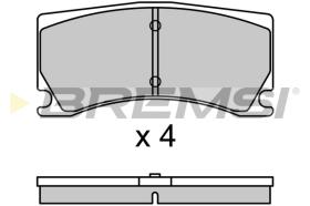 BREMSI BP3699 - B. PADS PEUGEOT, JAGUAR