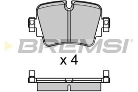 BREMSI BP3700 - B. PADS JAGUAR