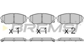 BREMSI BP3702 - B. PADS HYUNDAI, KIA