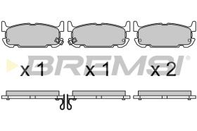 BREMSI BP3708 - B. PADS MAZDA