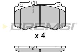 BREMSI BP3710 - B. PADS MERCEDES-BENZ