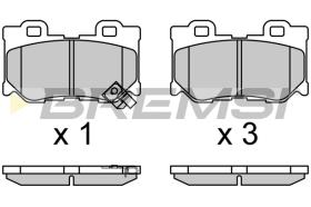 BREMSI BP3711 - B. PADS NISSAN, INFINITI