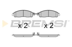 BREMSI BP3721 - B. PADS RENAULT, NISSAN