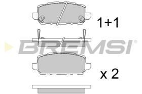 BREMSI BP3745 - B. PADS HONDA