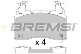 BREMSI BP3760 - B. PADS OPEL, CHEVROLET, TESLA