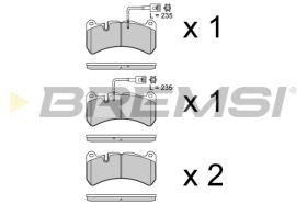 BREMSI BP3764 - B. PADS ALFA ROMEO