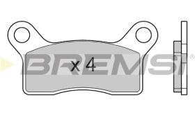 BREMSI BP3765 - B. PADS PIAGGIO