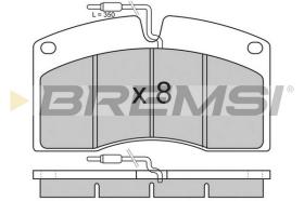 BREMSI BP7262 - B. PADS RENAULT TRUCKS R 312