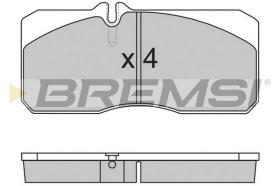 BREMSI BP7267 - B. PADS MAN M 2000 L 12.224 LC, LLC, LRC