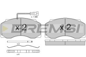 BREMSI BP7300 - B. PADS DAF 55 FA 55.210 B13