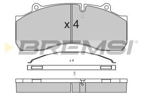 BREMSI BP7308 - B. PADS SCANIA 4  SERIES 114 G 340