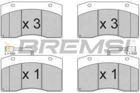 BREMSI BP7312 - B. PADS IVECO CITY CLASS 491.22, 491.27
