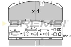 BREMSI BP7315 - B. PADS BPW SKH SKHB 9010
