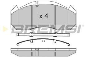 BREMSI BP7317 - B. PADS VOLVO FH 16 FH 16 540, FH 16 550