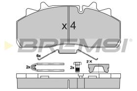 BREMSI BP7318 - B. PADS DAF LF 55 FA 55.220