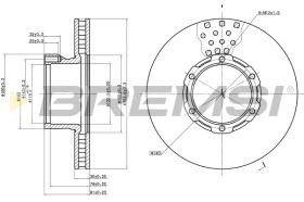 BREMSI CD5162V - B. DISC MERCEDES-BENZ
