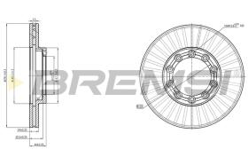 BREMSI CD5169V - B. DISC RENAULT TRUCKS