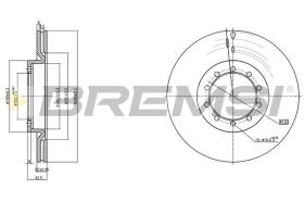 BREMSI CD5183V - B. DISC RENAULT, RENAULT TRUCKS
