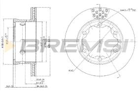 BREMSI CD5191V - B. DISC MERCEDES-BENZ, VW