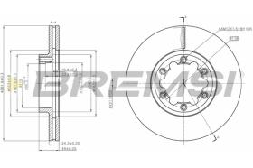 BREMSI CD5262V - B. DISC FRONT DIA.282  NISSAN ATLEO