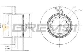 BREMSI CD5312V - B. DISC MERCEDES-BENZ, VW