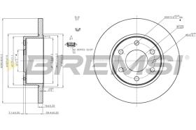 BREMSI CD5316S - B. DISC IVECO