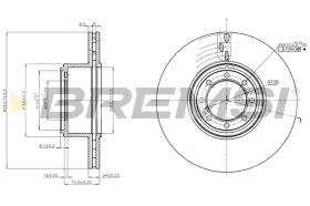 BREMSI CD5320V - B. DISC IVECO