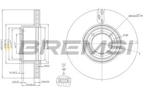 BREMSI CD5321V - B. DISC IVECO