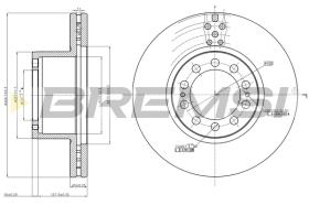 BREMSI CD5323V - B. DISC FRONT REAR DIAM.430 VENT MERCEDE