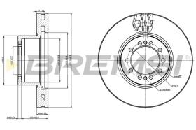 BREMSI CD5324V - B. DISC FRONT DIA.375  RENAULT MIDL