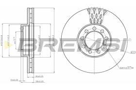 BREMSI CD5329V - B. DISC IVECO