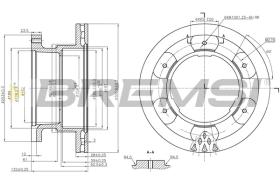 BREMSI CD5332V - B. DISC IVECO