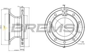 BREMSI CD5336V - B. DISC REAR DIA.430  SCHMITZ CARGO