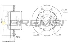 BREMSI CD6002S - B. DISC ALFA ROMEO