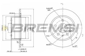 BREMSI CD6003S - B. DISC MERCEDES-BENZ, LADA