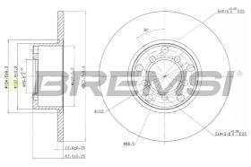 BREMSI CD6007S - B. DISC MERCEDES-BENZ