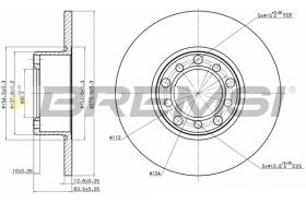 BREMSI CD6008S - B. DISC MERCEDES-BENZ