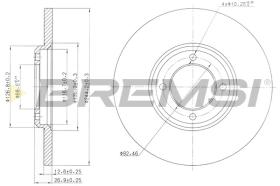 BREMSI CD6023S - B. DISC FORD, HYUNDAI