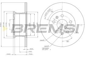 BREMSI CD6033S - B. DISC VW