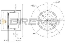 BREMSI CD6035S - B. DISC LADA