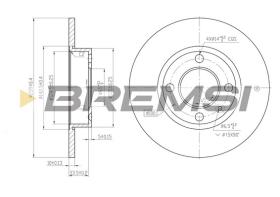 BREMSI CD6042S - B. DISC VW, AUDI, SEAT