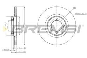 BREMSI CD6049S - B. DISC TOYOTA, DAIHATSU