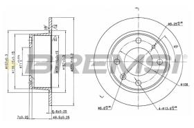 BREMSI CD6052S - B. DISC CITROEN