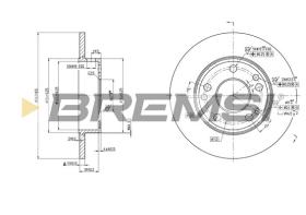 BREMSI CD6053S - B. DISC MERCEDES-BENZ