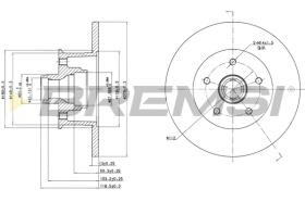 BREMSI CD6057S - B. DISC TOYOTA, VW