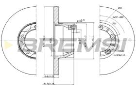 BREMSI CD6058S - B. DISC VW