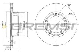 BREMSI CD6061S - B. DISC PEUGEOT