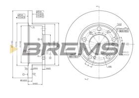 BREMSI CD6063S - B. DISC FIAT, PEUGEOT, CITROEN, TALBOT