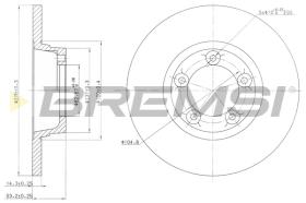 BREMSI CD6065S - B. DISC LDV