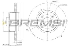 BREMSI CD6068S - B. DISC FIAT, LANCIA